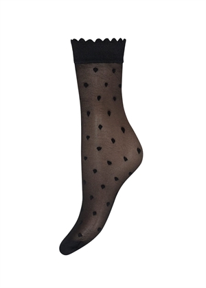 Hype The Detail Small heart sock Black